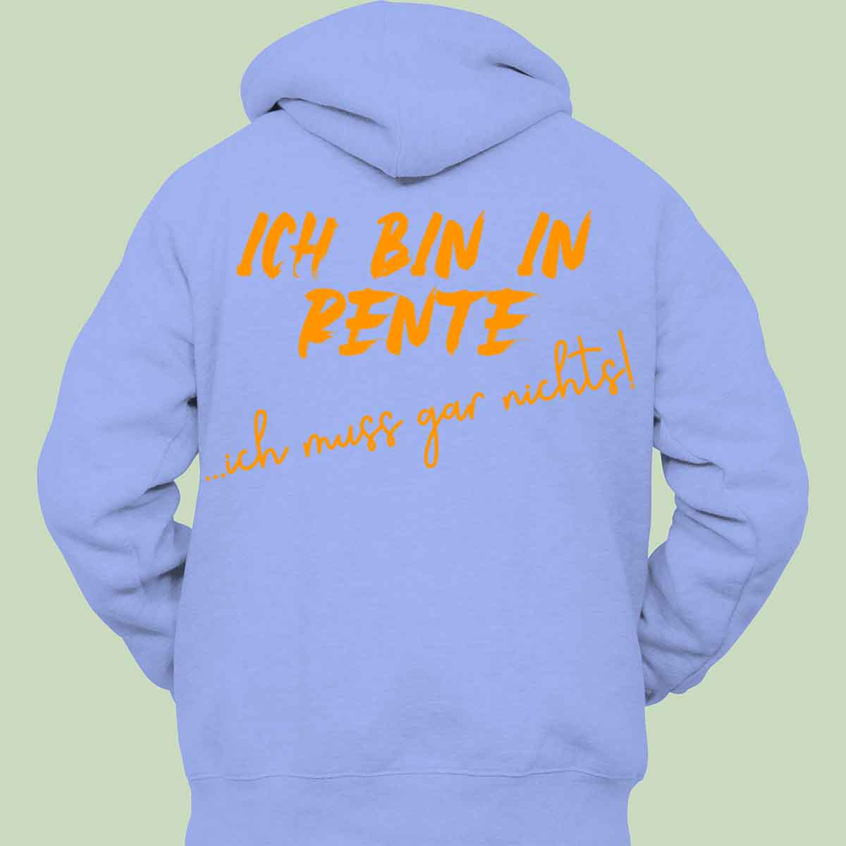 Rente - Hoodie Unisex Rückendruck