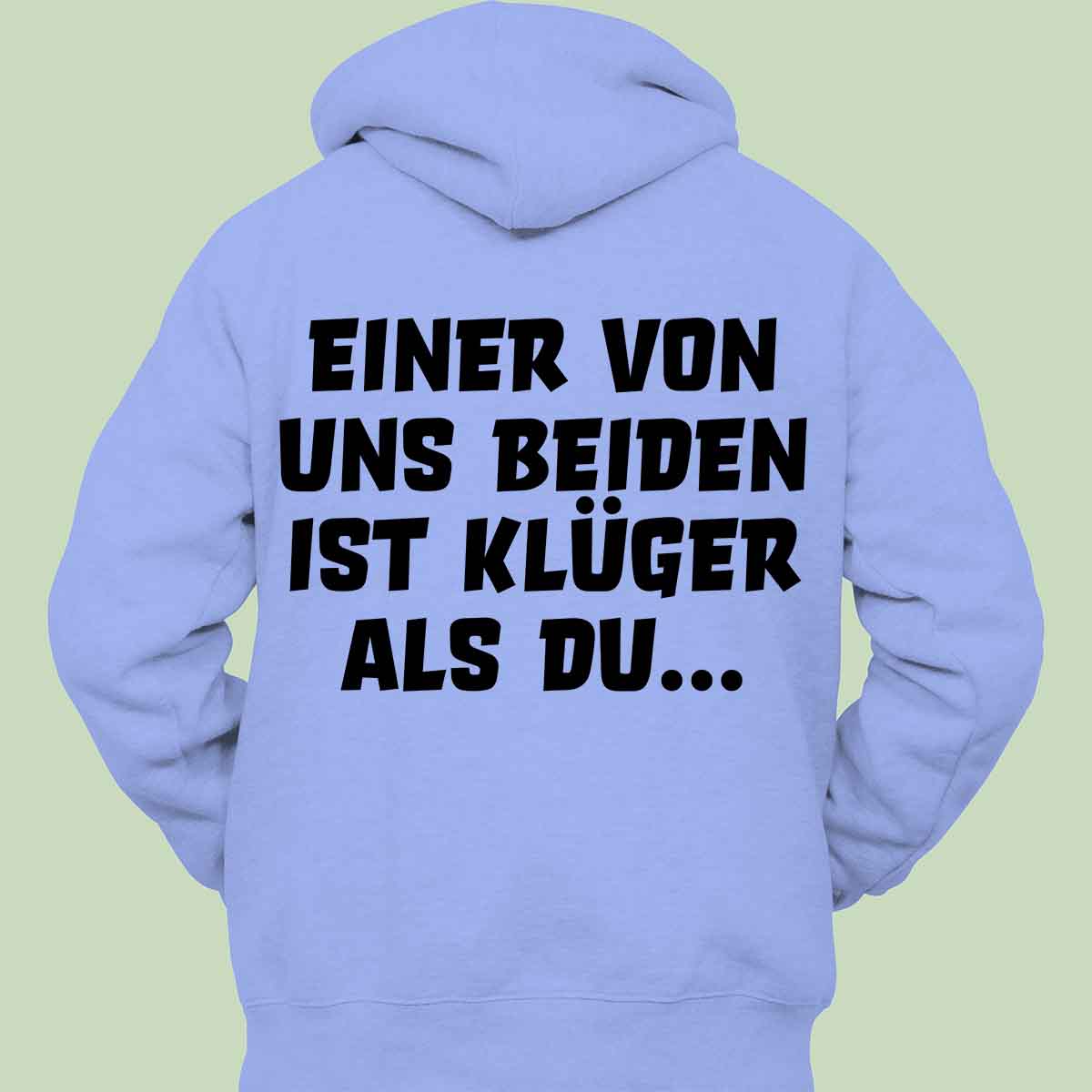 Klüger - Hoodie Unisex Rückendruck