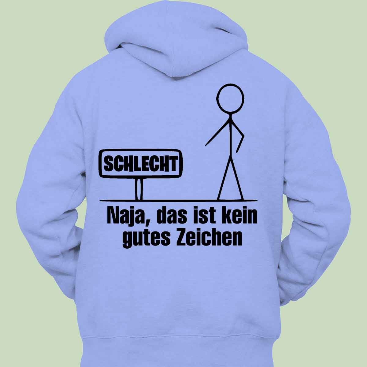 Gutes Zeichen - Hoodie Unisex Rückendruck