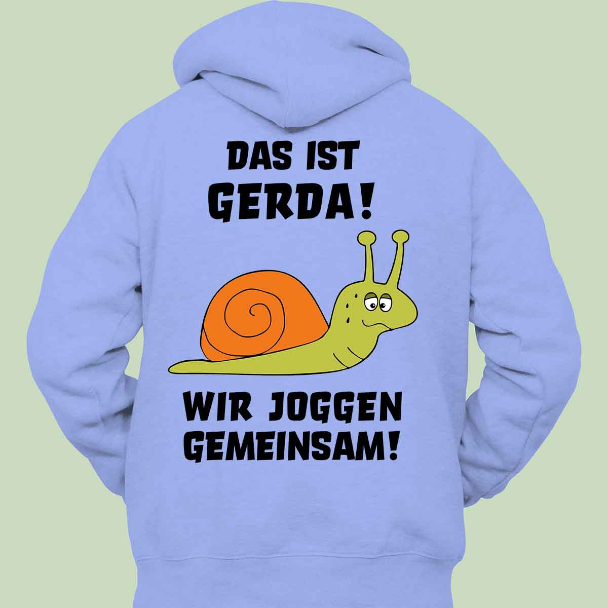 Gerda Schnecke - Hoodie Unisex Rückendruck