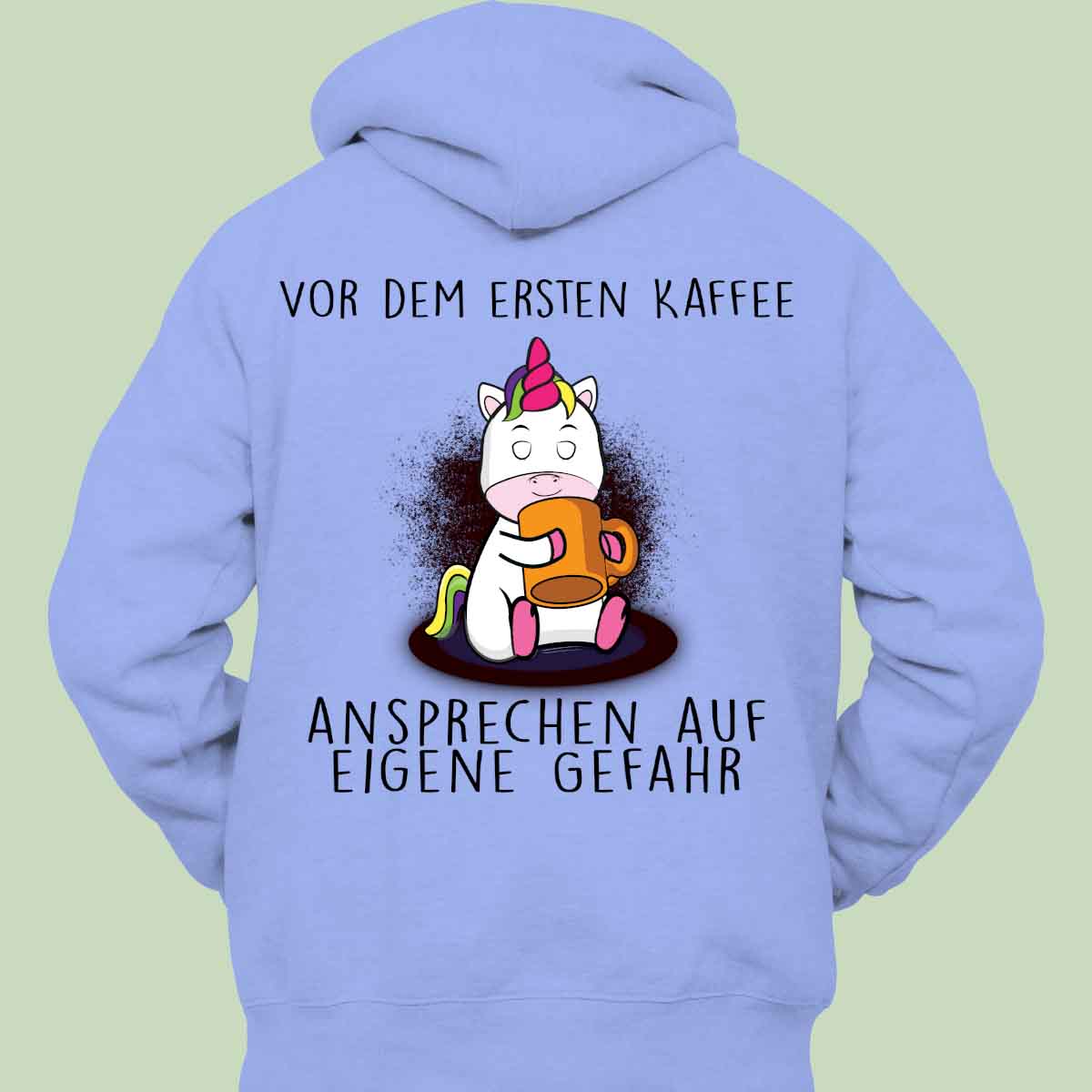 Ansprechen Cute Einhorn 2 - Hoodie Unisex Rückendruck