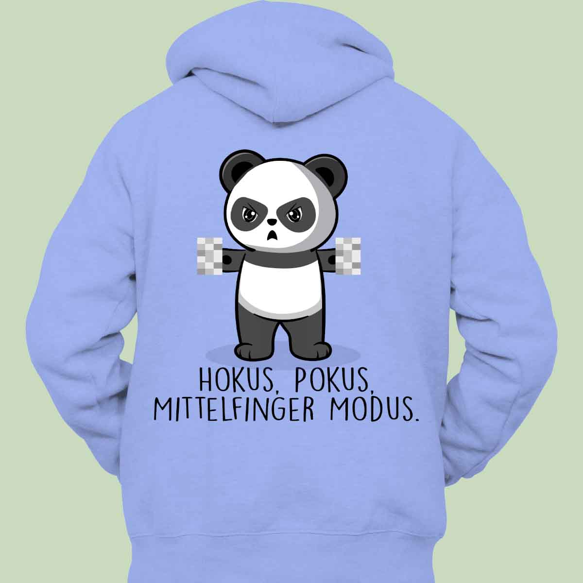 Hokus Pokus Cute Panda - Hoodie Unisex Rückendruck