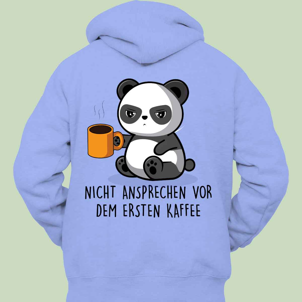 Ansprechen Cute Panda - Hoodie Unisex Rückendruck