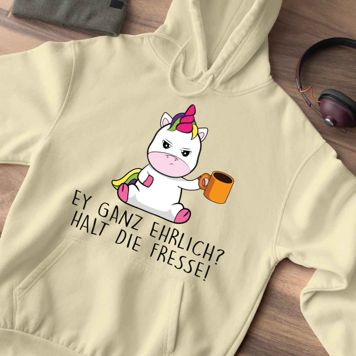 Ganz Ehrlich Cute Einhorn - Hoodie Unisex