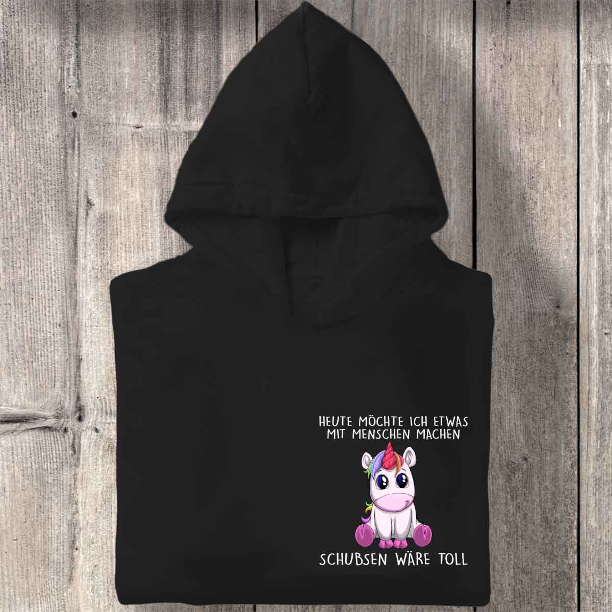 Schubsen Einhorn - Hoodie Unisex