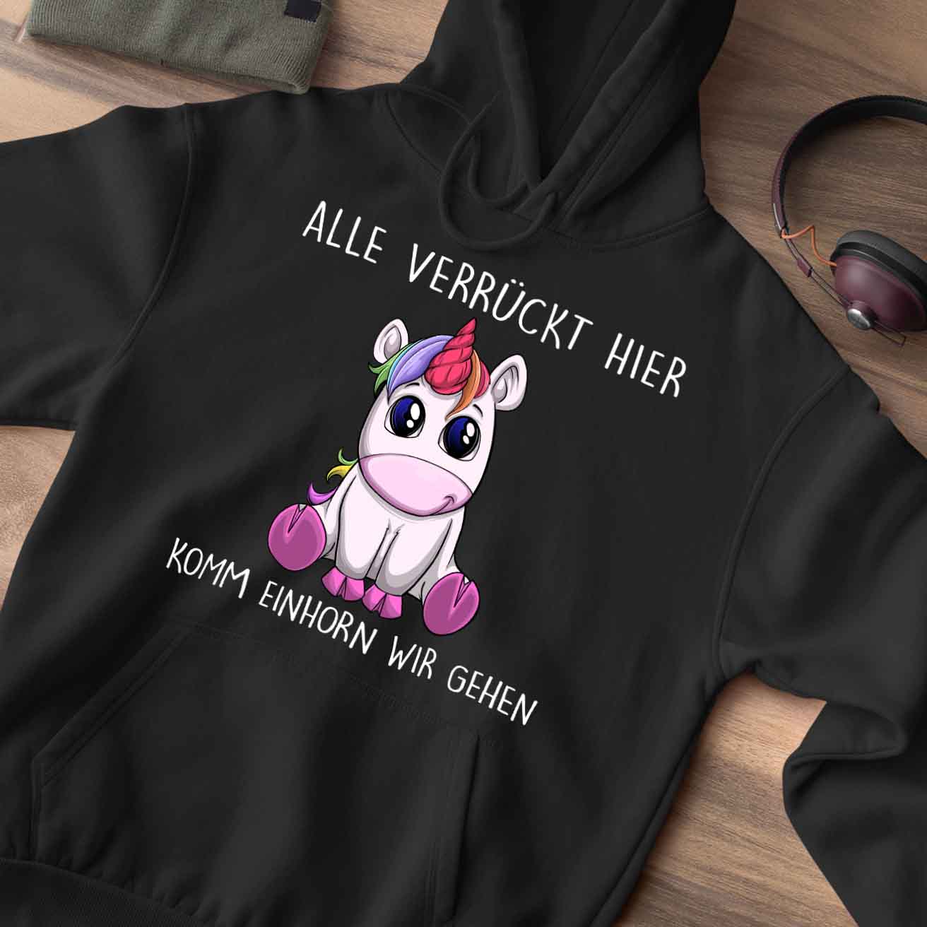 Komm Einhorn - Hoodie Unisex
