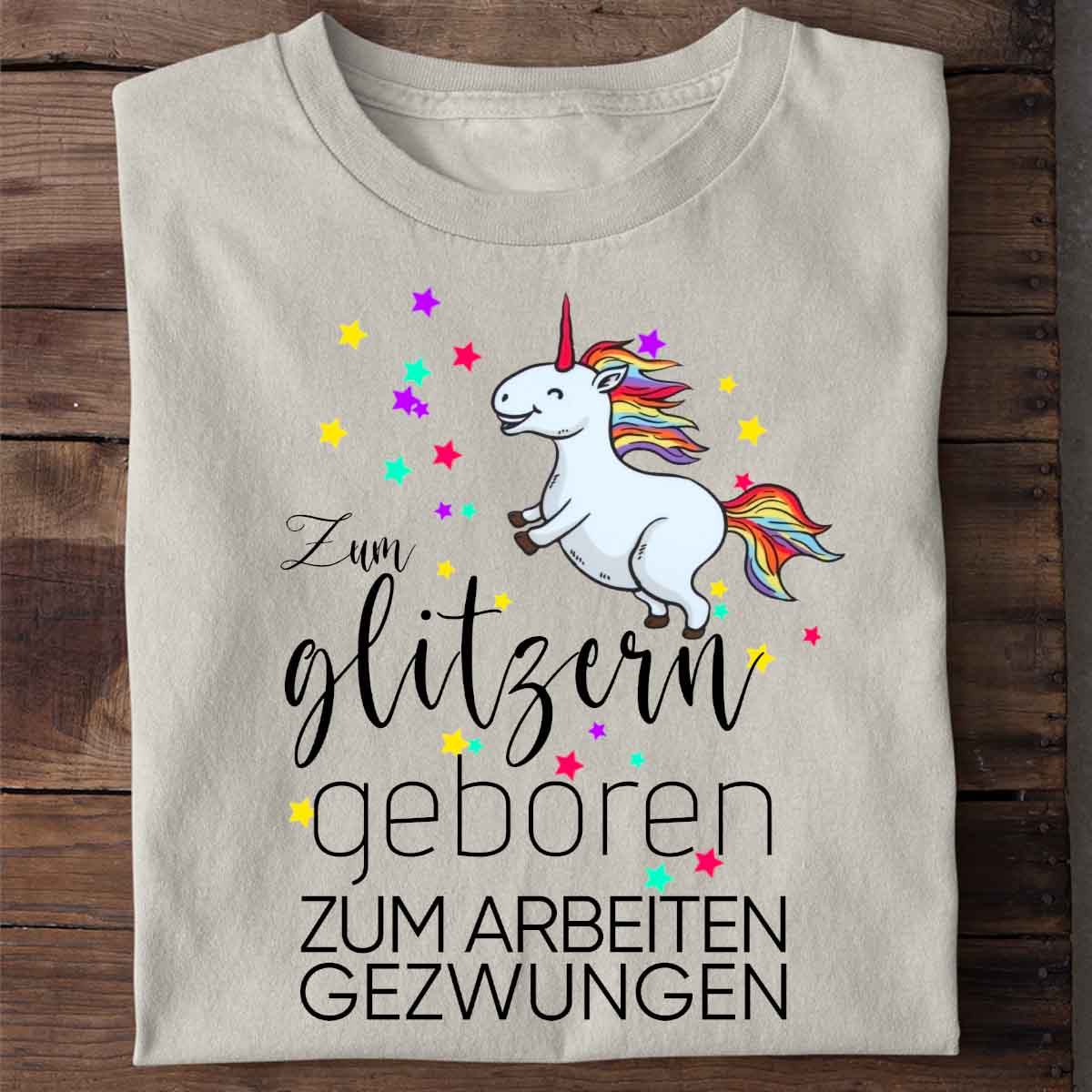 Gezwungen Einhorn - Shirt Unisex