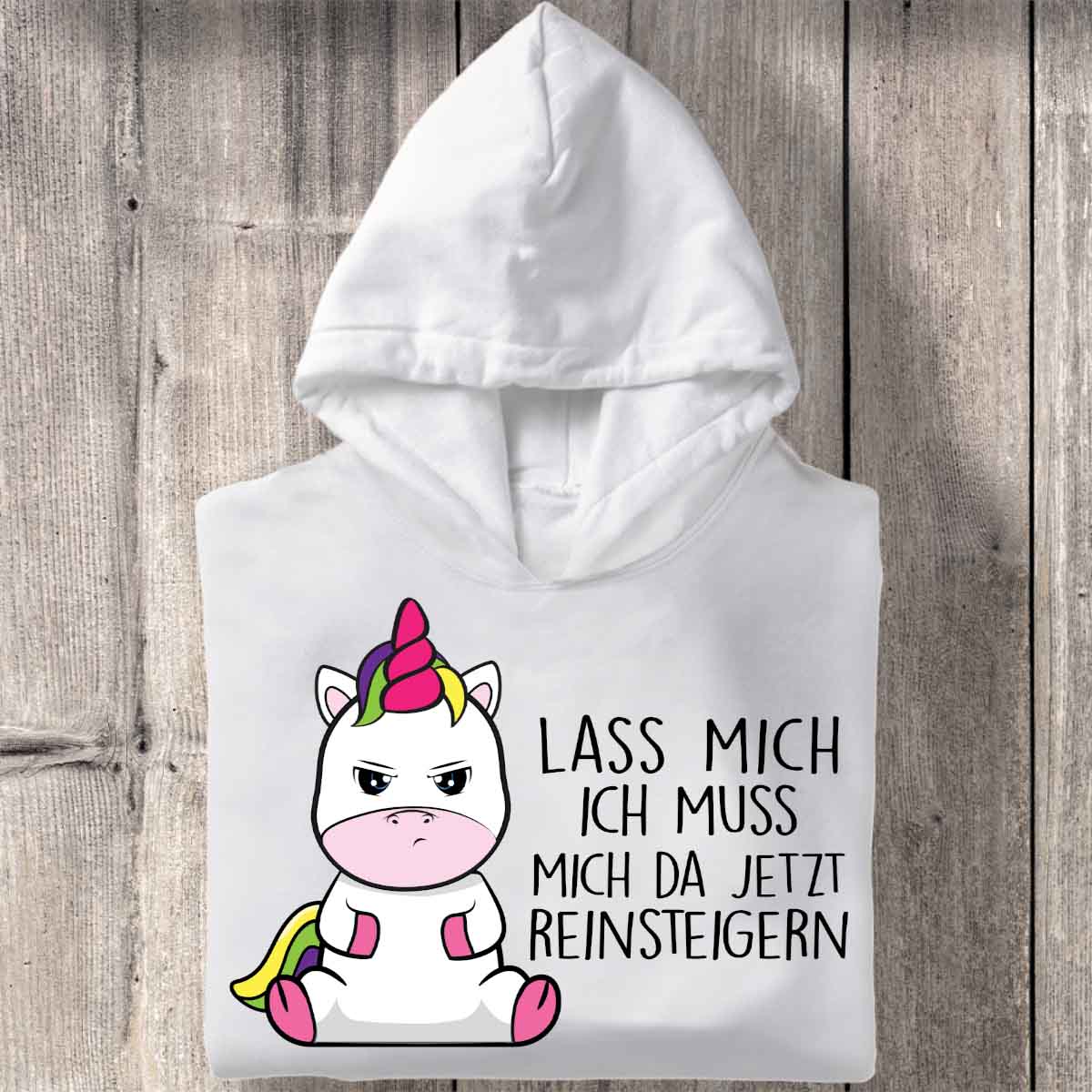 Reinsteigern Cute Einhorn - Hoodie Unisex