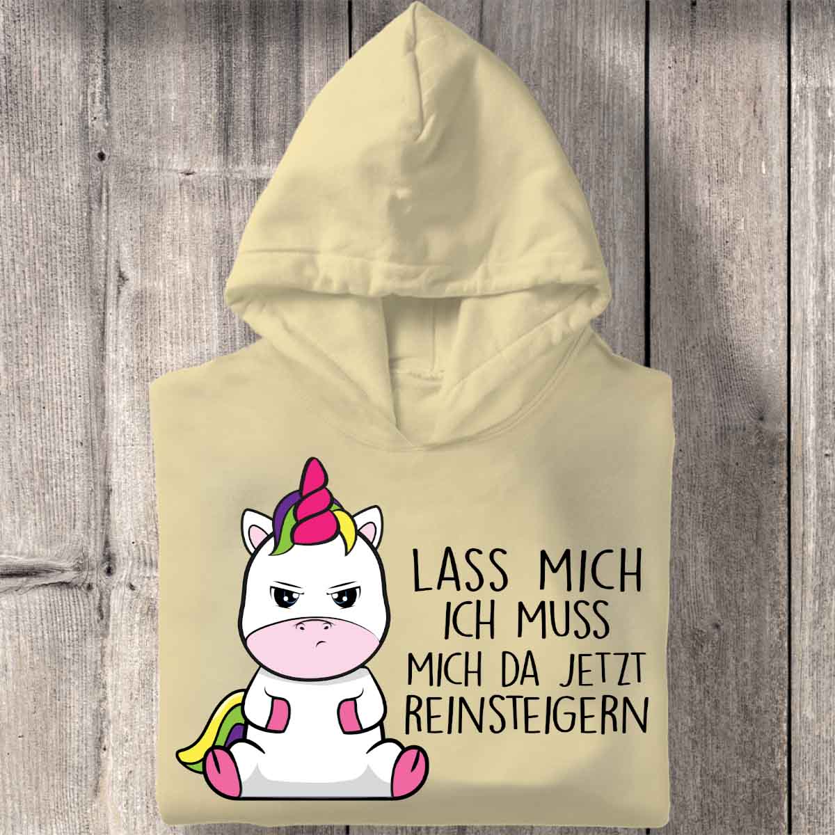 Reinsteigern Cute Einhorn - Hoodie Unisex