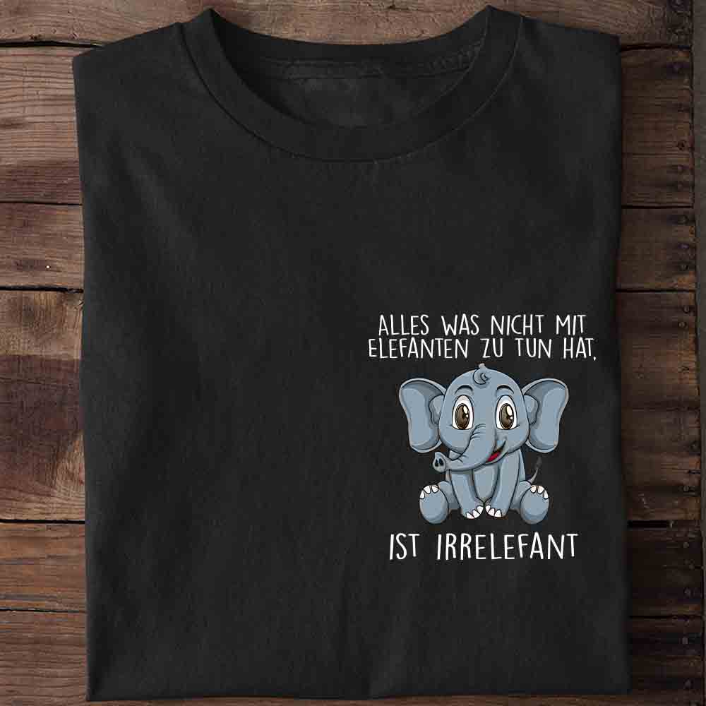 Irrelefant Elefant Brust - Shirt Unisex