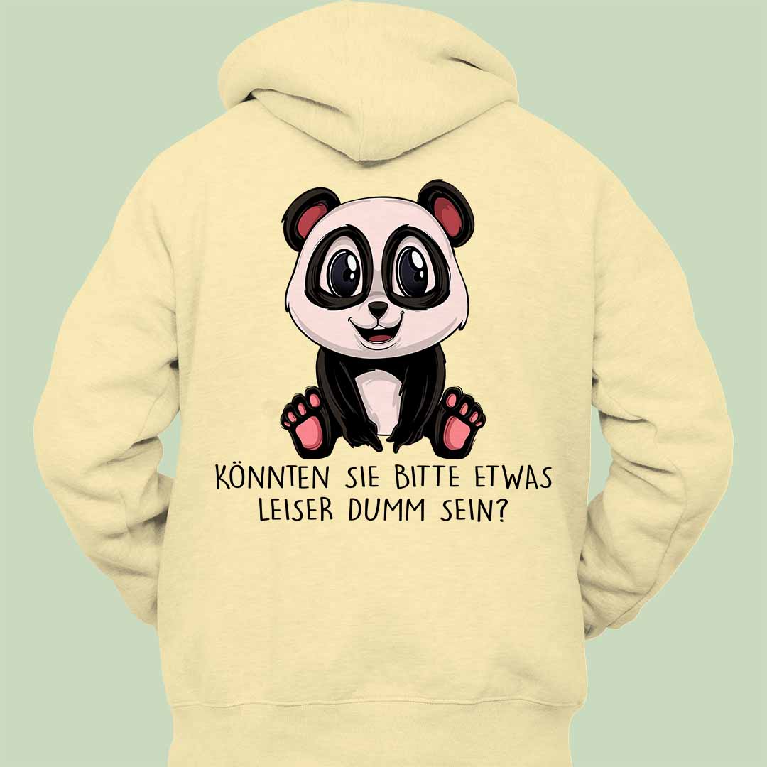 Leise Panda - Hoodie Unisex Rückendruck