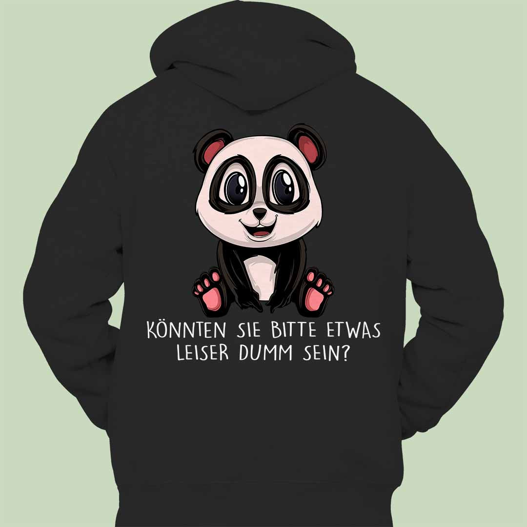 Leise Panda - Hoodie Unisex Rückendruck