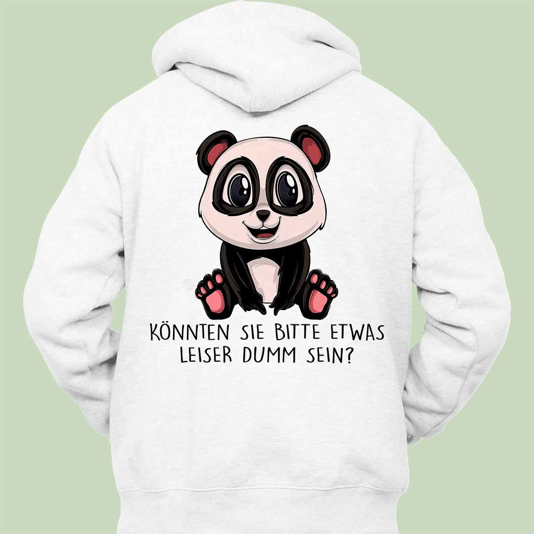Leise Panda - Hoodie Unisex Rückendruck