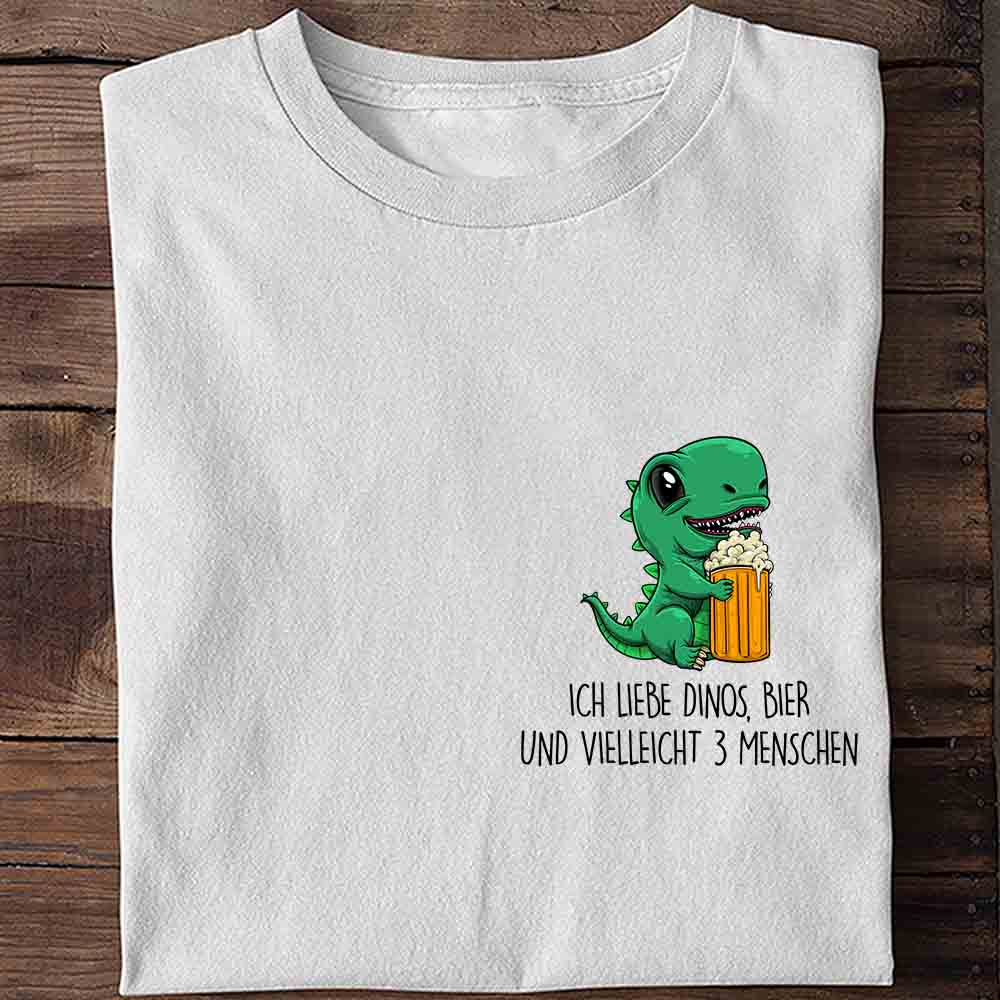 Lieblingsbier Dino Brust - Shirt Unisex