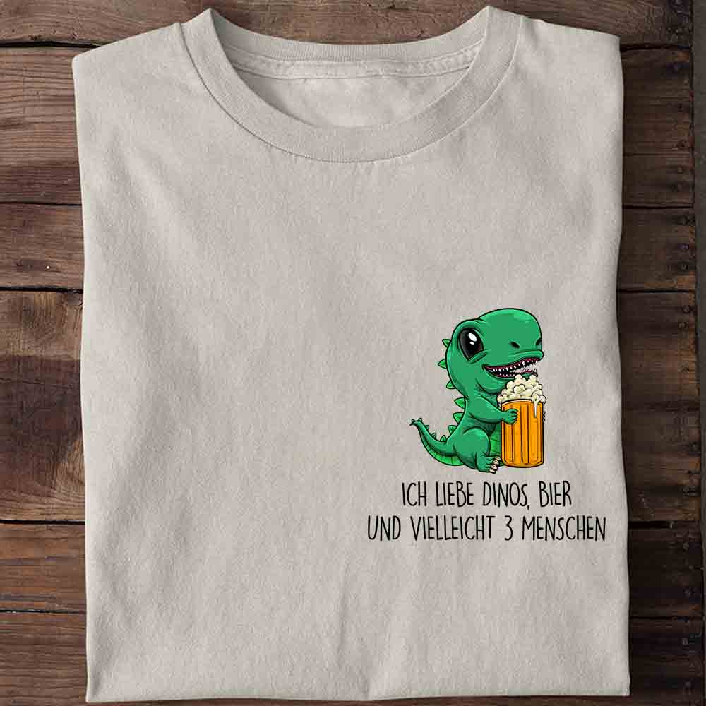 Lieblingsbier Dino Brust - Shirt Unisex
