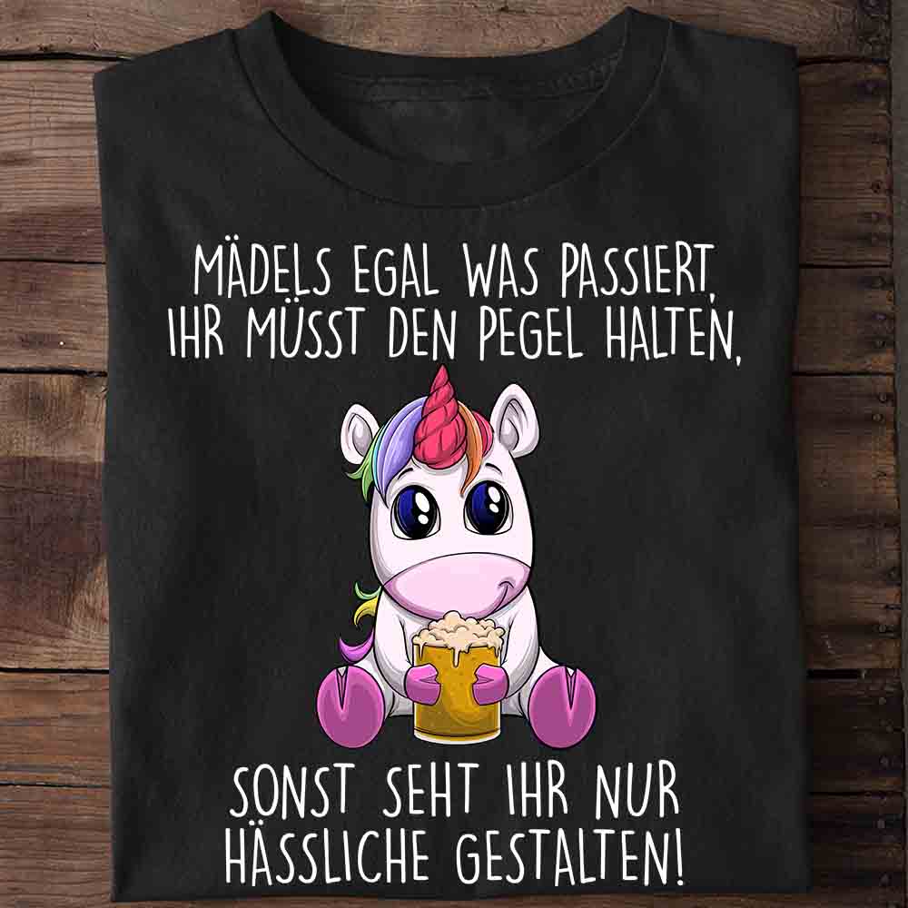 Mädels Einhorn - Shirt Unisex