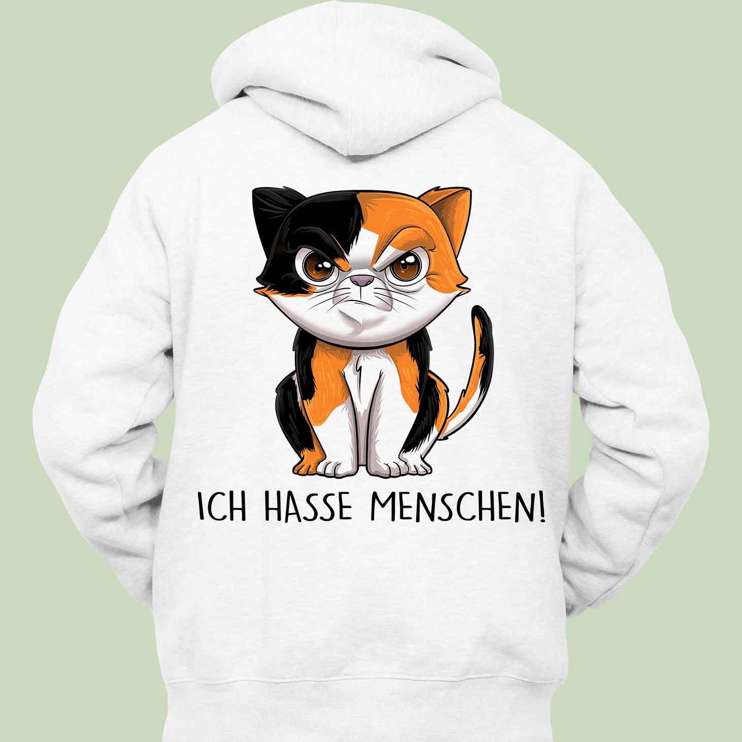 Menschenliebe - Hoodie Unisex Rückendruck
