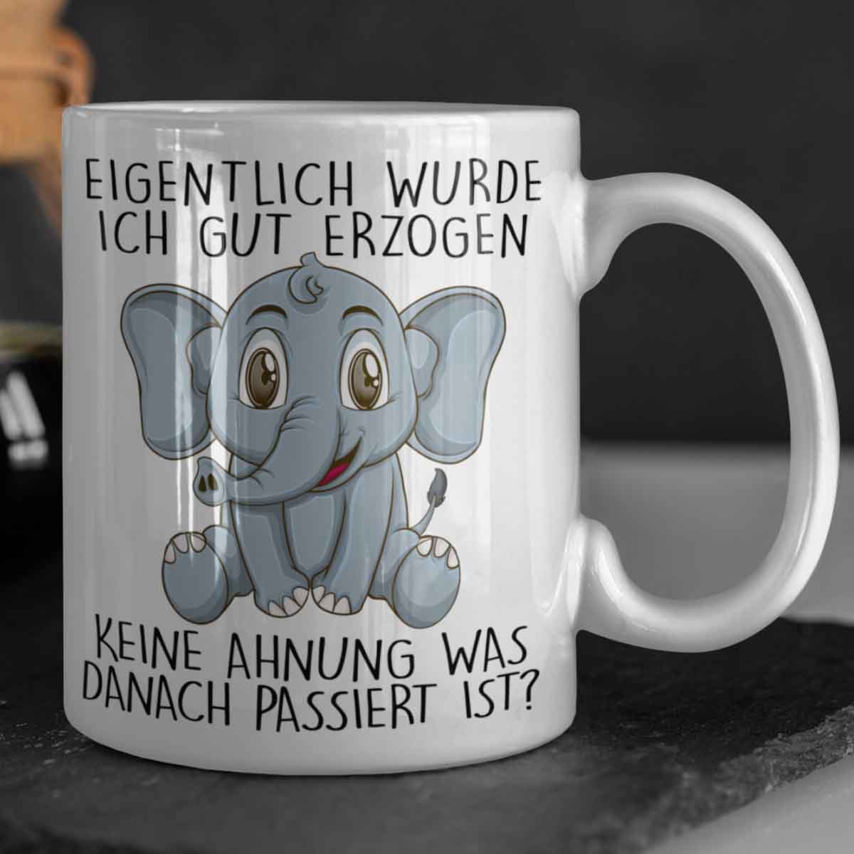 Erzogen Elefant - Tasse