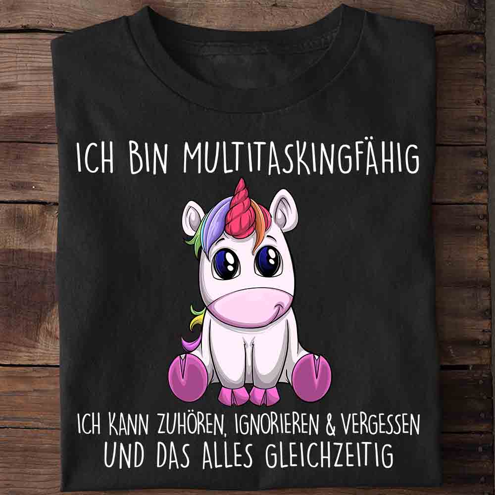 Multitasking Einhorn - Shirt Unisex