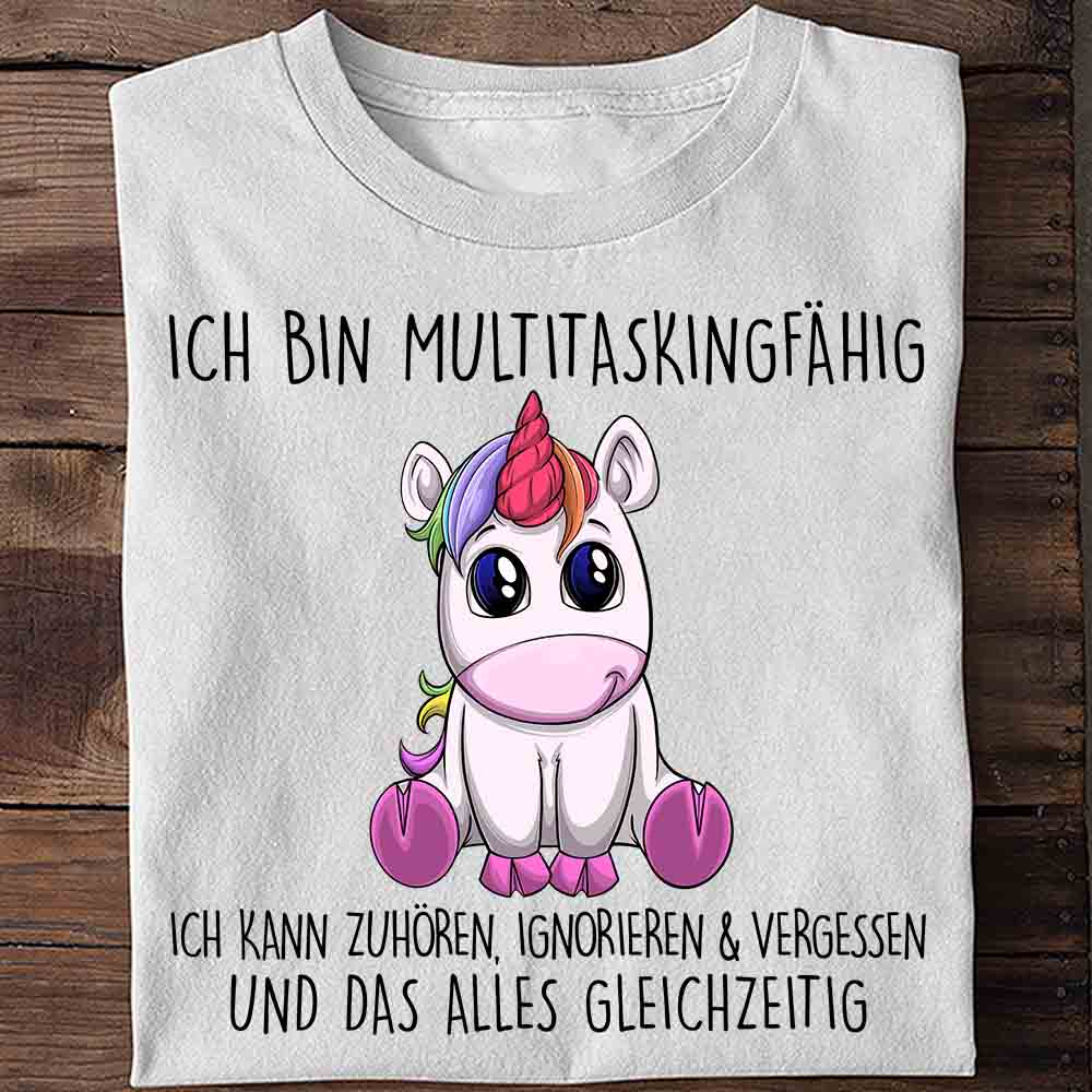 Multitasking Einhorn - Shirt Unisex