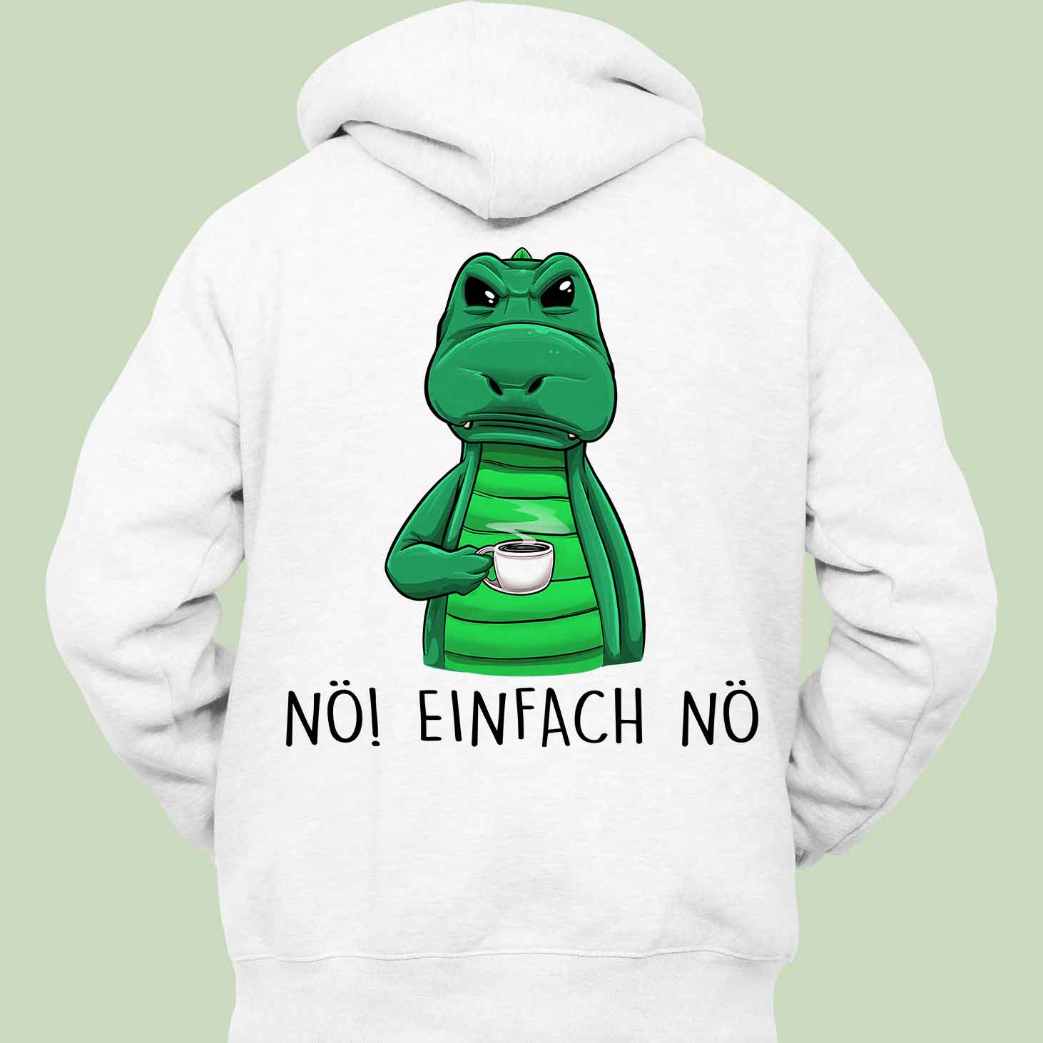 Nö! Dino - Hoodie Unisex Rückendruck