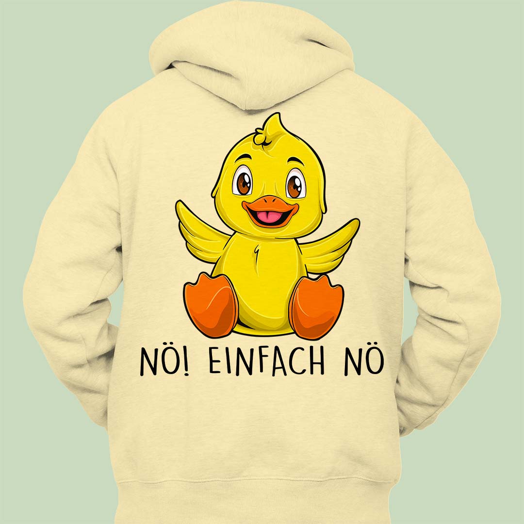 Nö! Ente - Hoodie Unisex Rückendruck