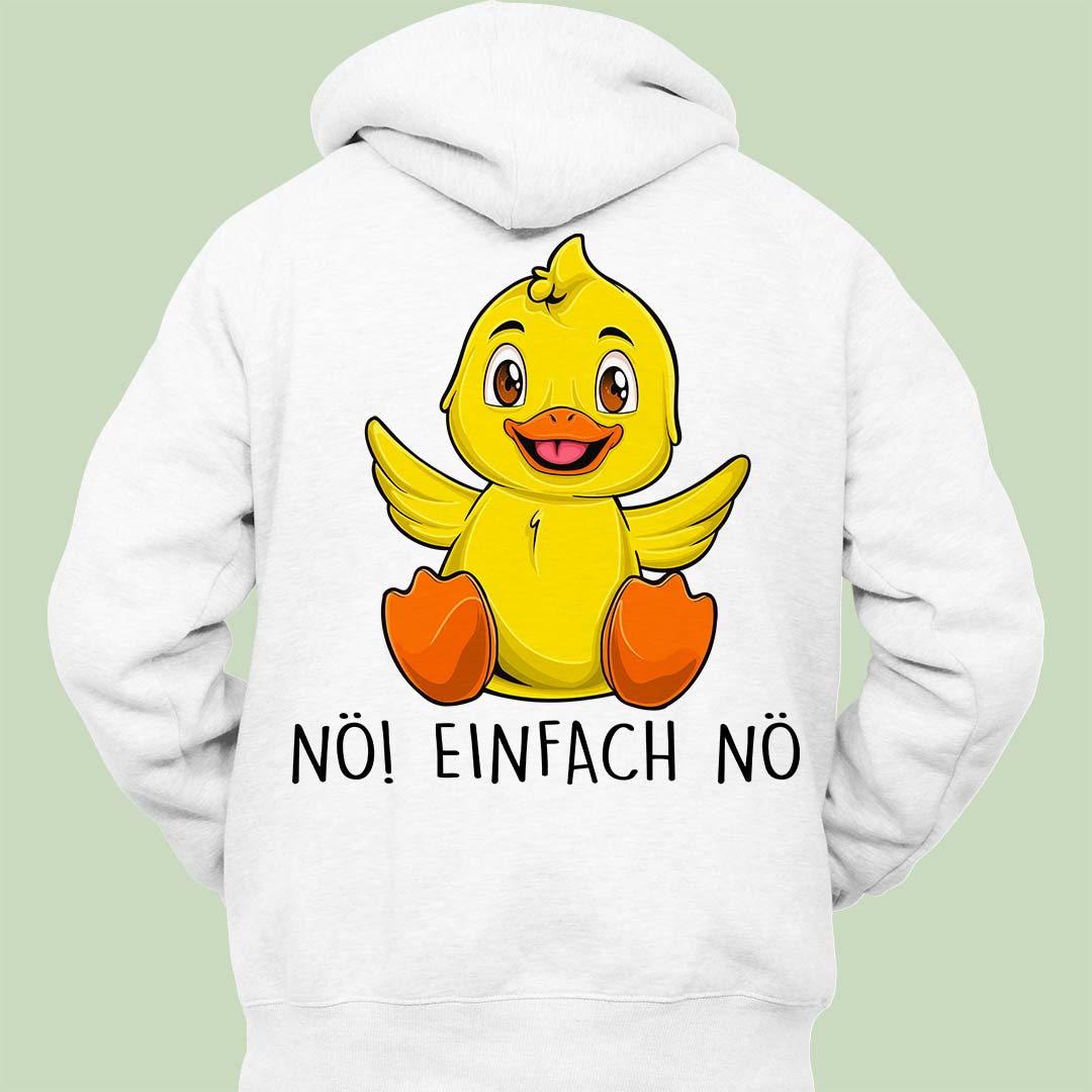 Nö! Ente - Hoodie Unisex Rückendruck