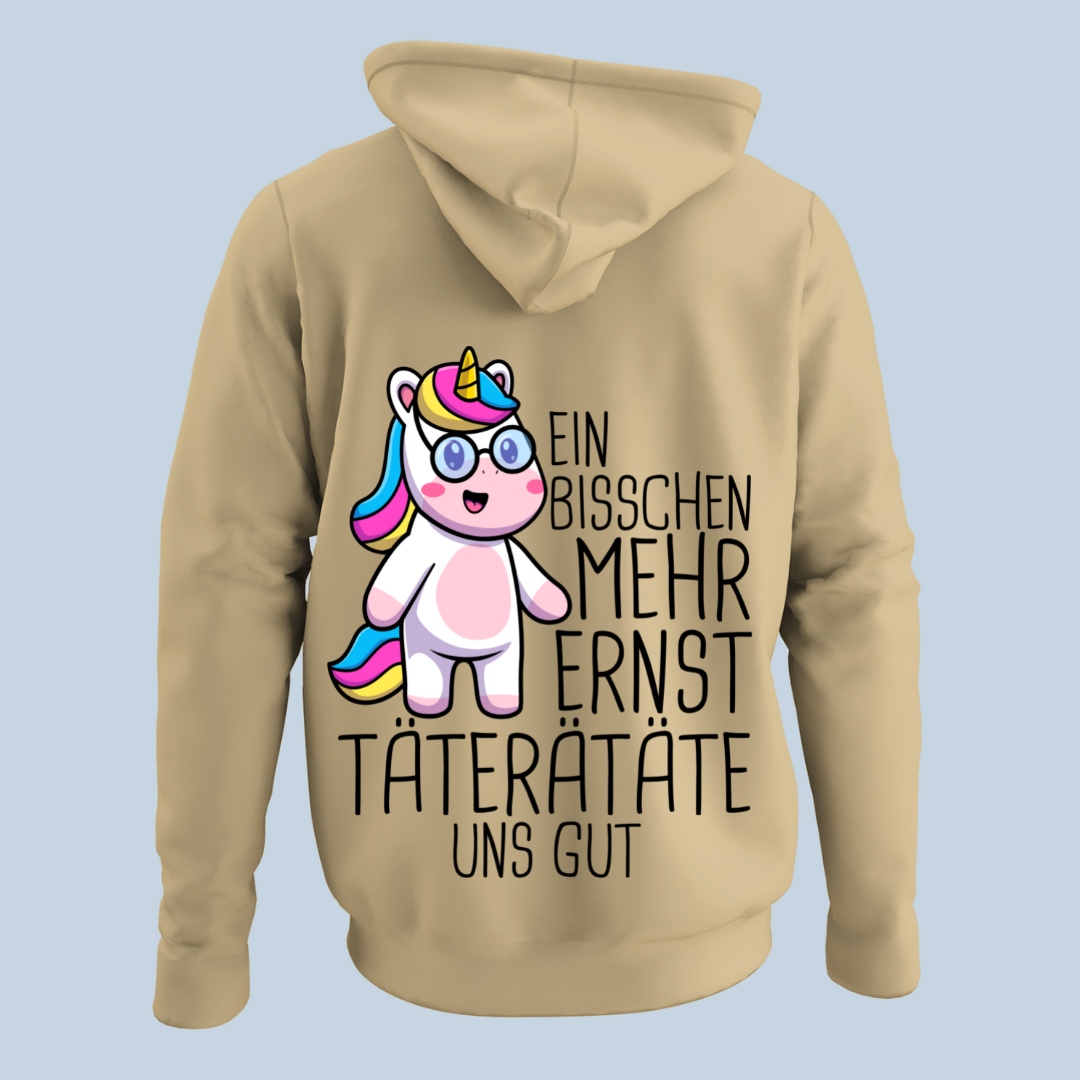 Ernst Einhorn - Hoodie Unisex Rückendruck