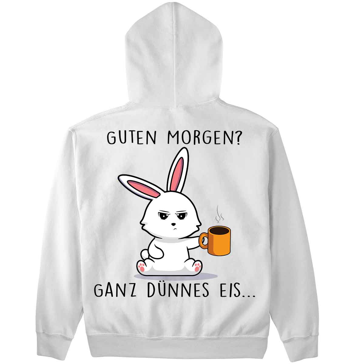 Guten Morgen Bunny - Hoodie Oversize Rückendruck