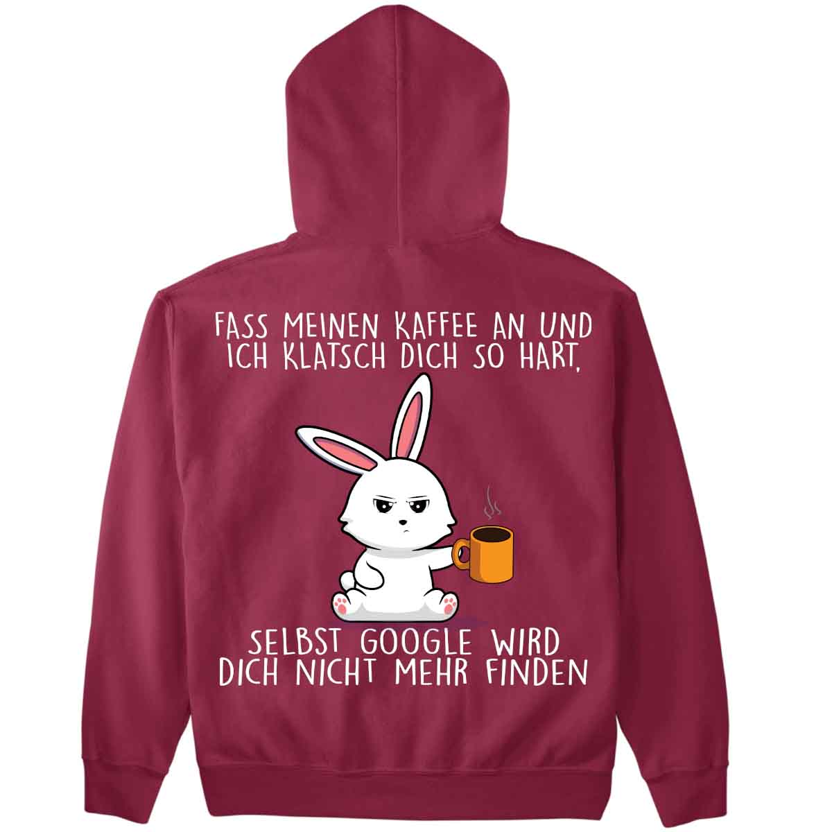 Google Bunny - Premium Hoodie Unisex Rückendruck