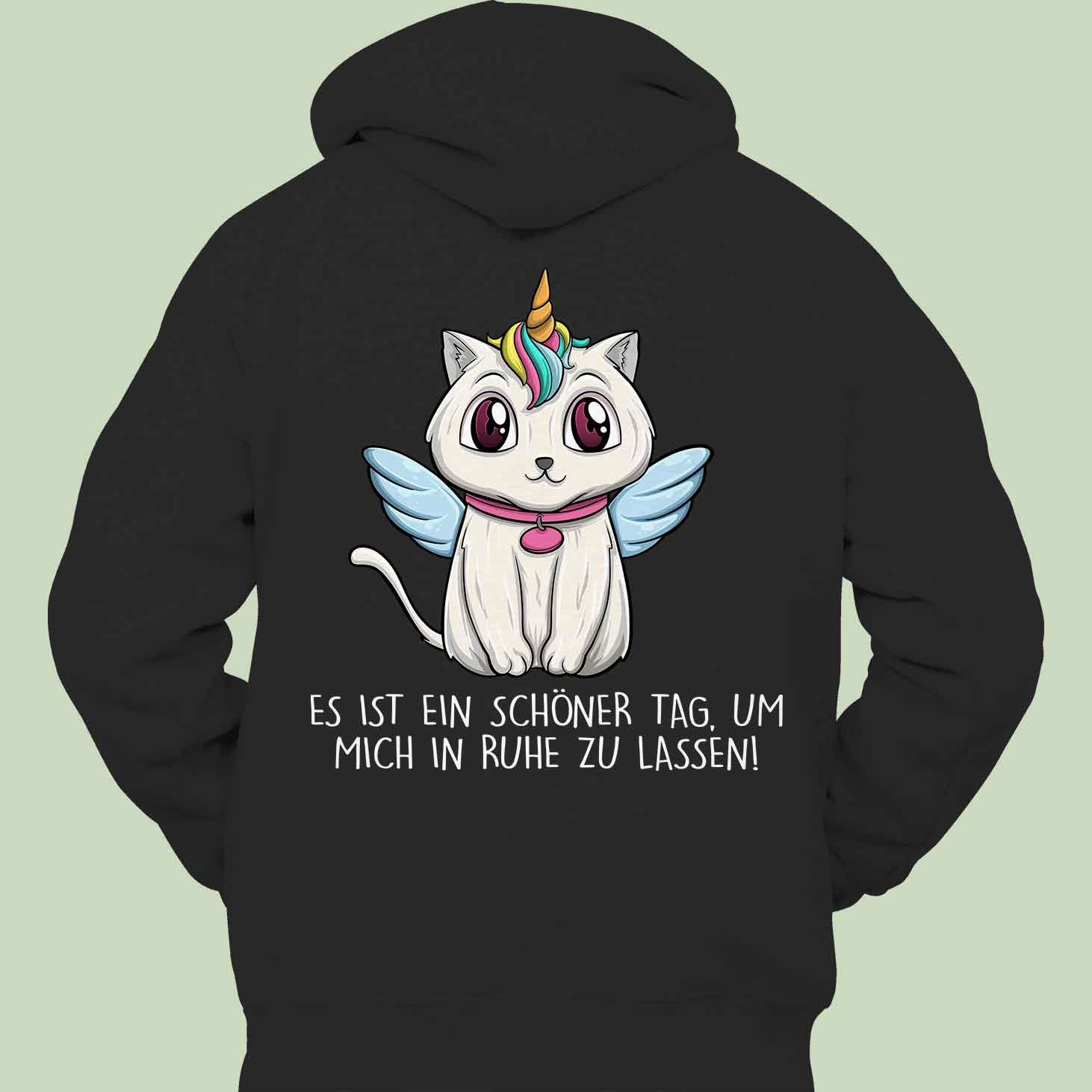 Ruhe Caticorn - Hoodie Unisex Rückendruck