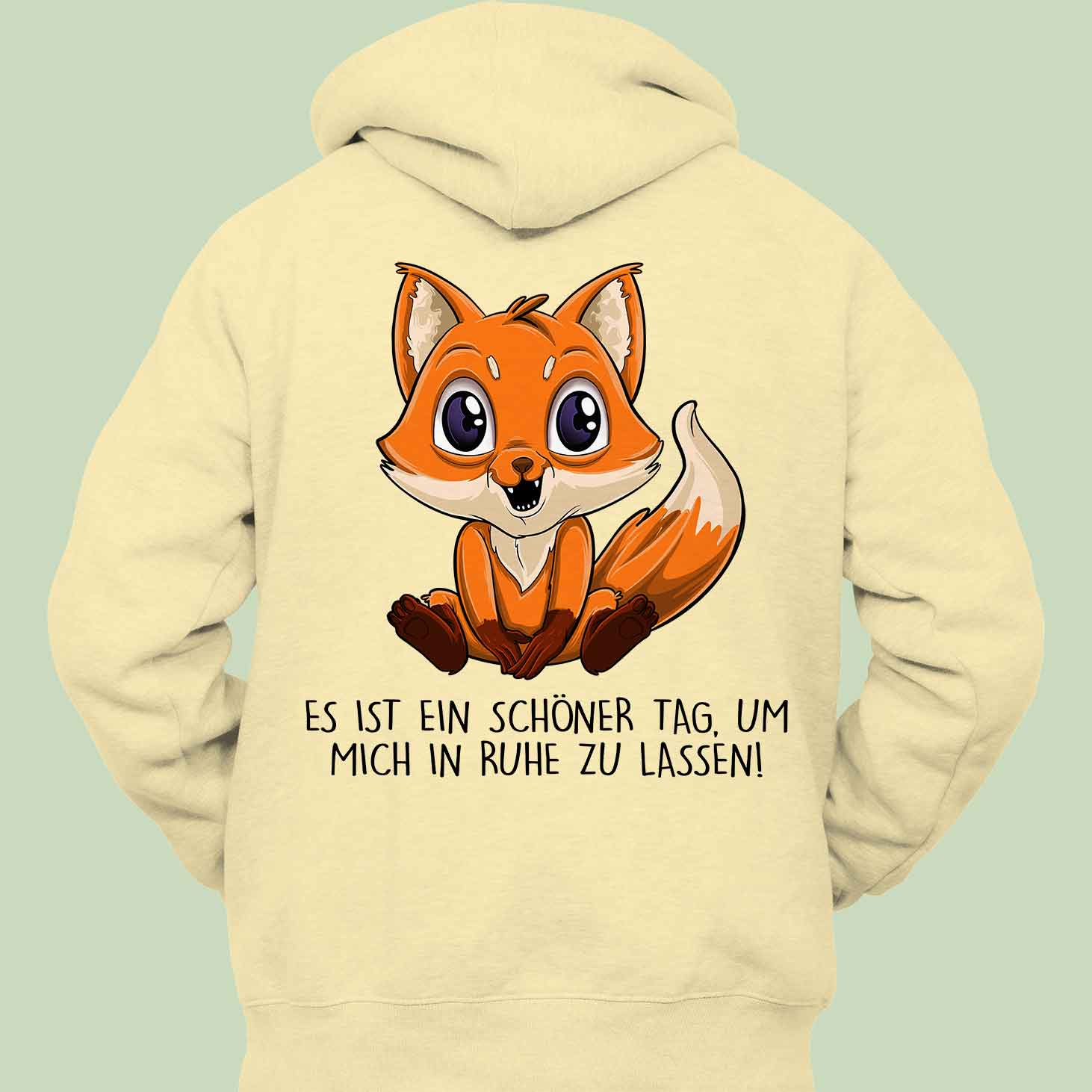Ruhe Fuchs - Hoodie Unisex Rückendruck