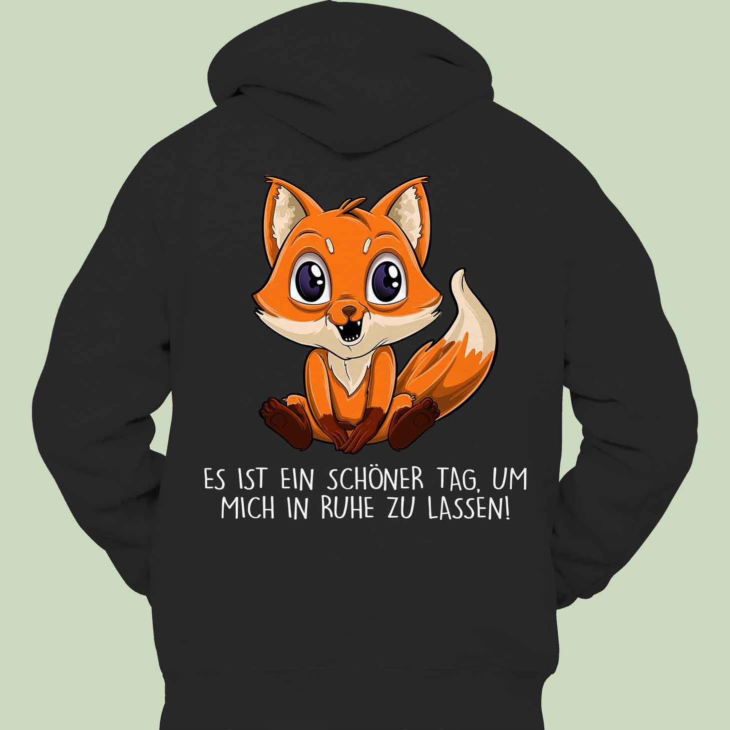 Ruhe Fuchs - Hoodie Unisex Rückendruck