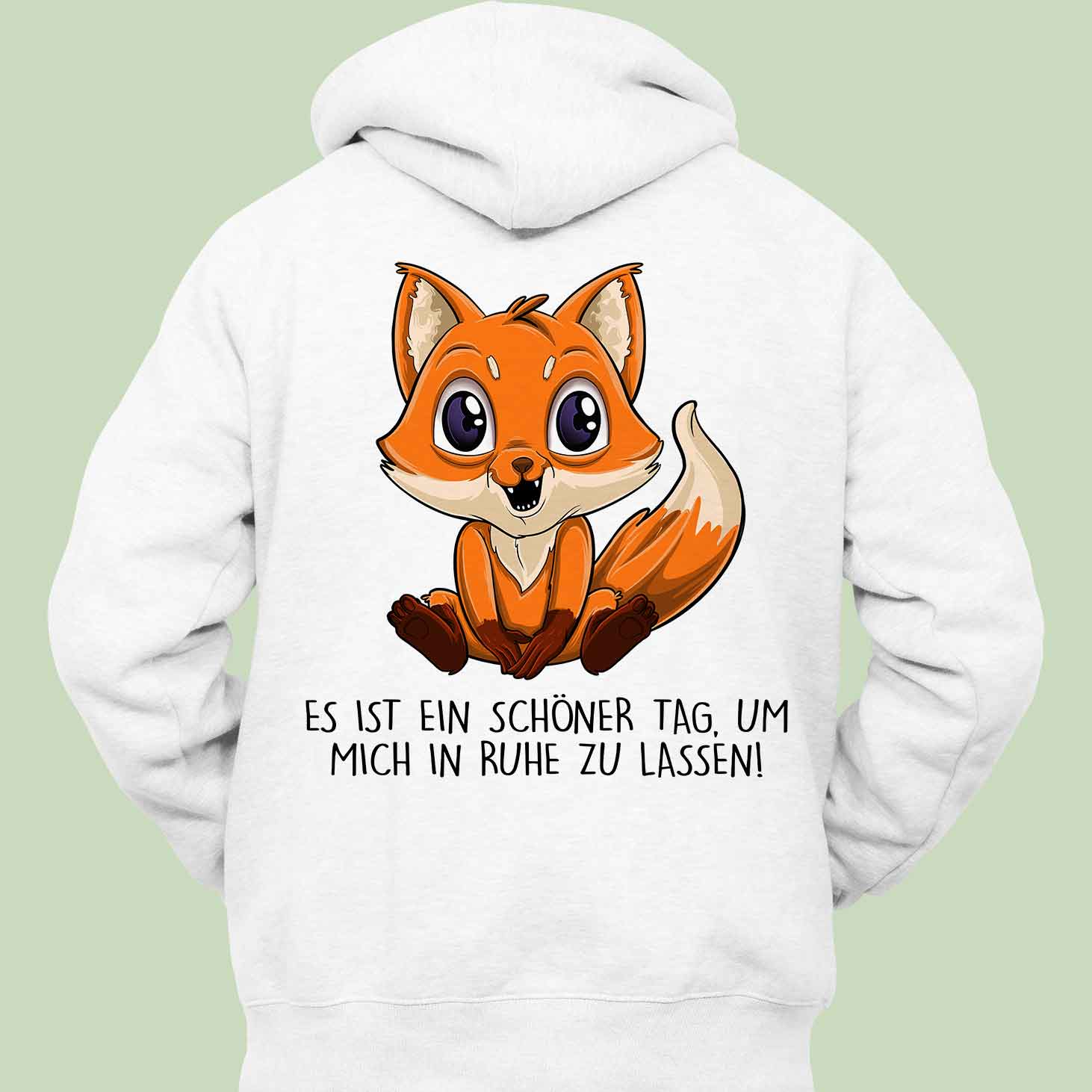 Ruhe Fuchs - Hoodie Unisex Rückendruck