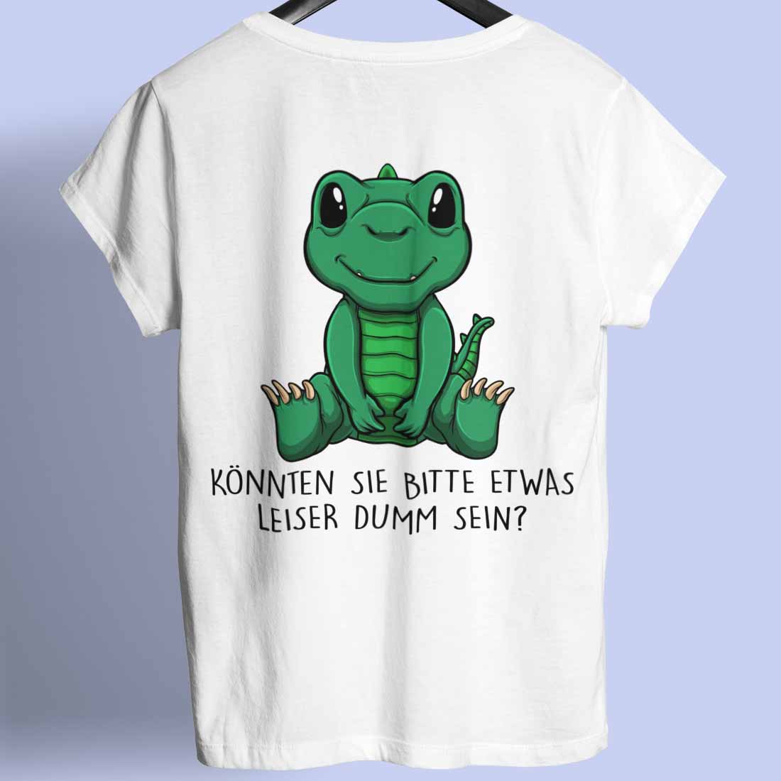 Leise Dinosaurier - Shirt Rückendruck