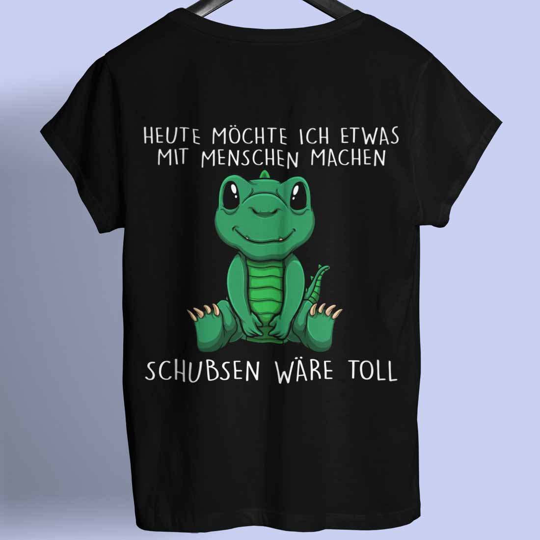 Schubsen Dinosaurier - Shirt Rückendruck