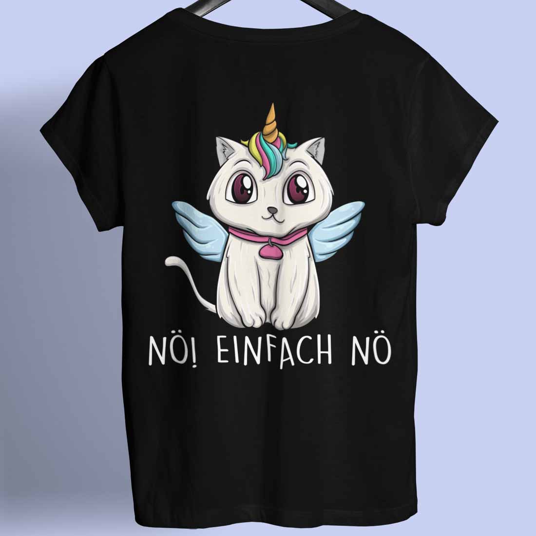 Nö! Caticorn - Shirt Rückendruck