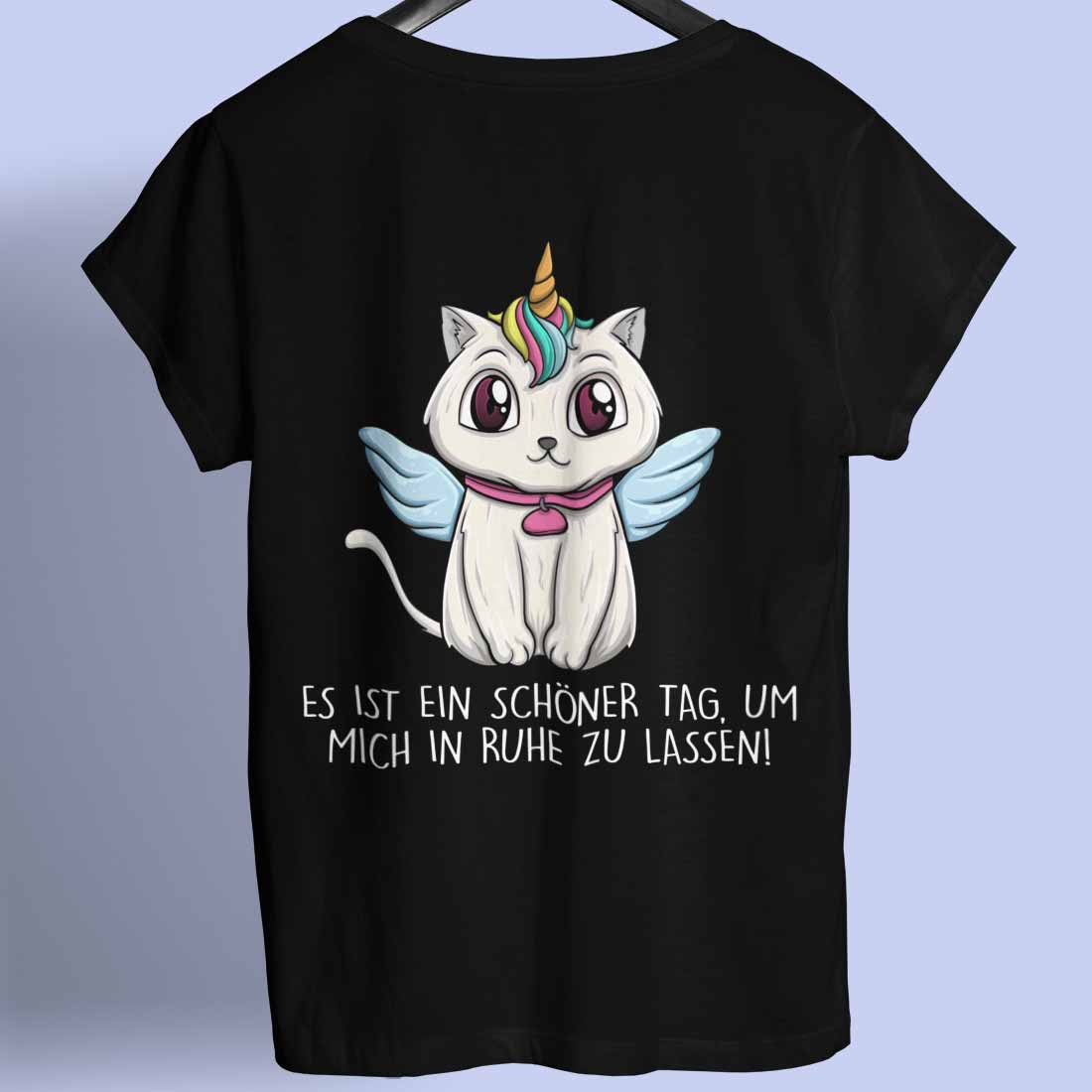 Ruhe Caticorn - Shirt Rückendruck