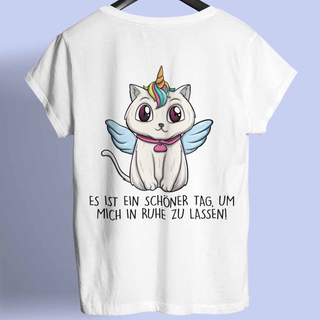 Ruhe Caticorn - Shirt Rückendruck