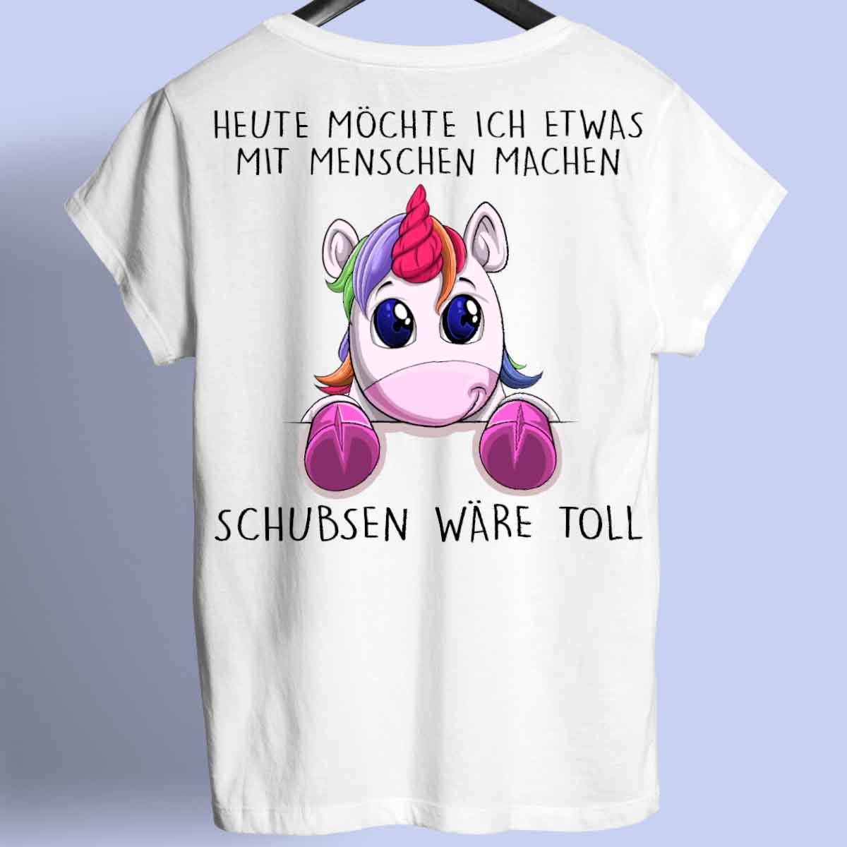 Schubsen Einhörnchen - Shirt Rückendruck