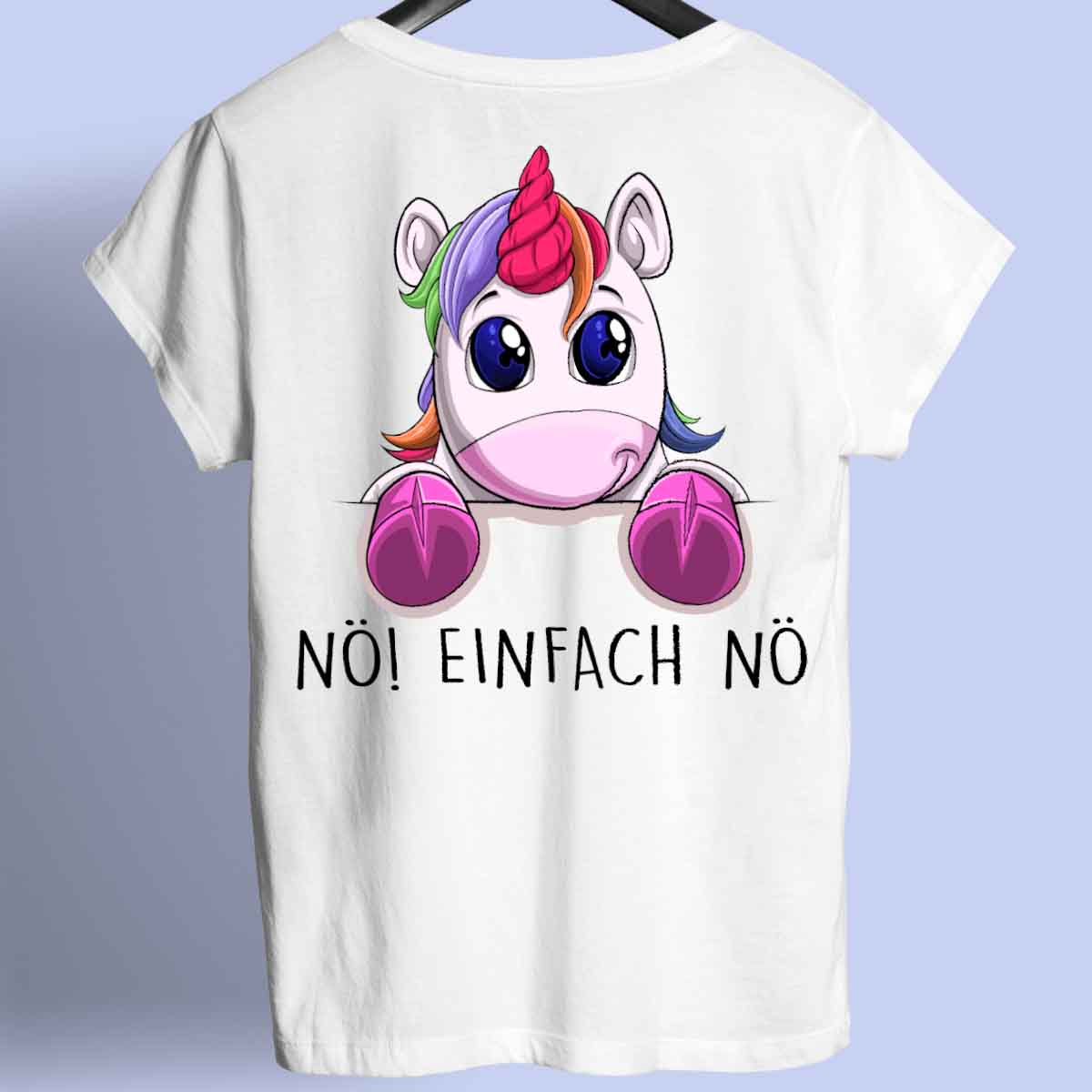 Nö! Einhörnchen - Shirt Rückendruck