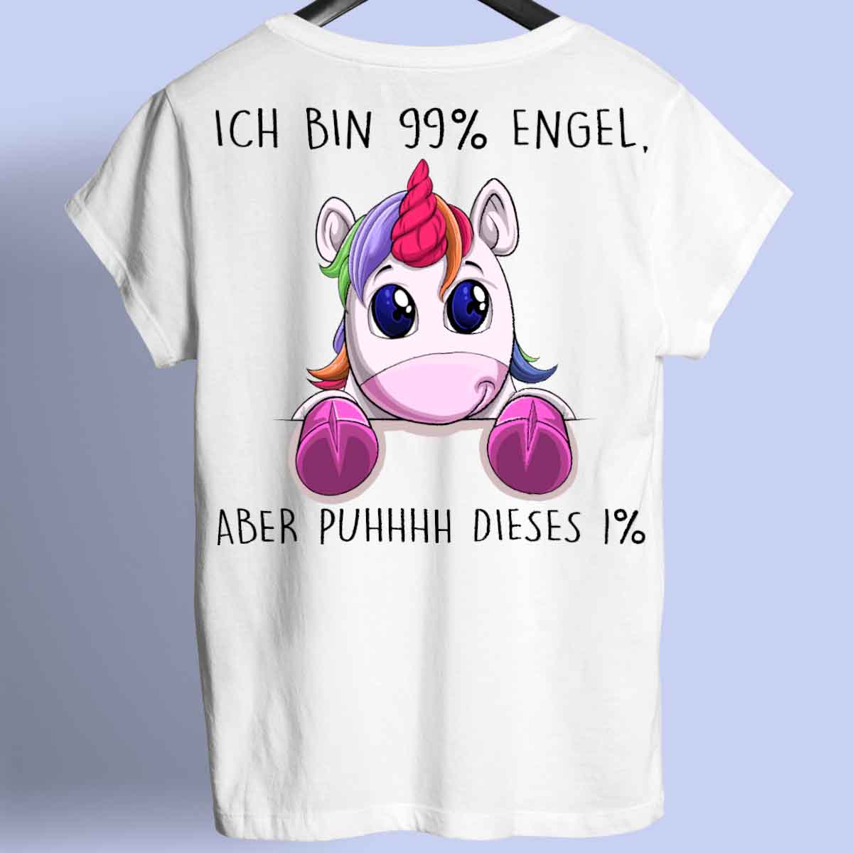Engel Einhörnchen - Shirt Rückendruck