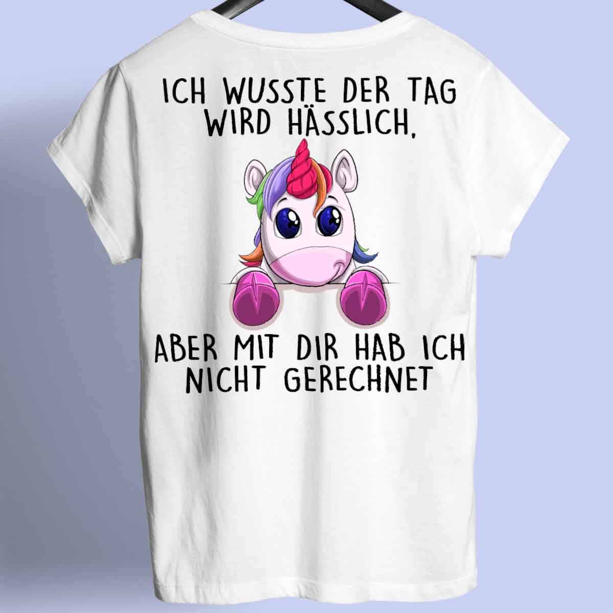 Hässlich Einhörnchen - Shirt Rückendruck