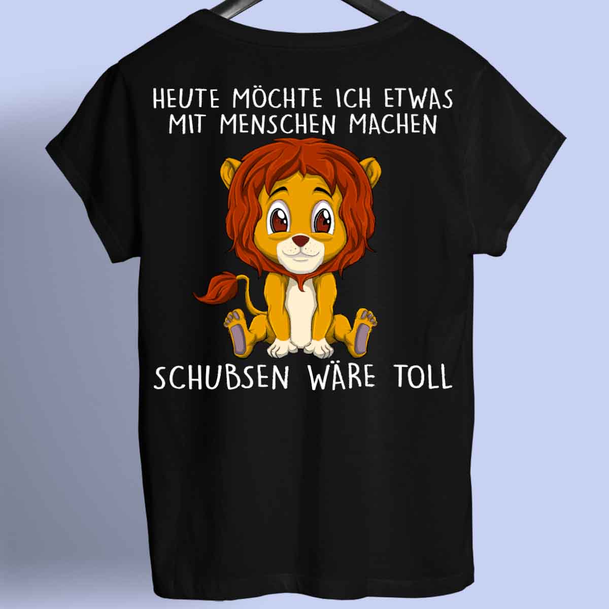 Schubsen Löwe - Shirt Rückendruck