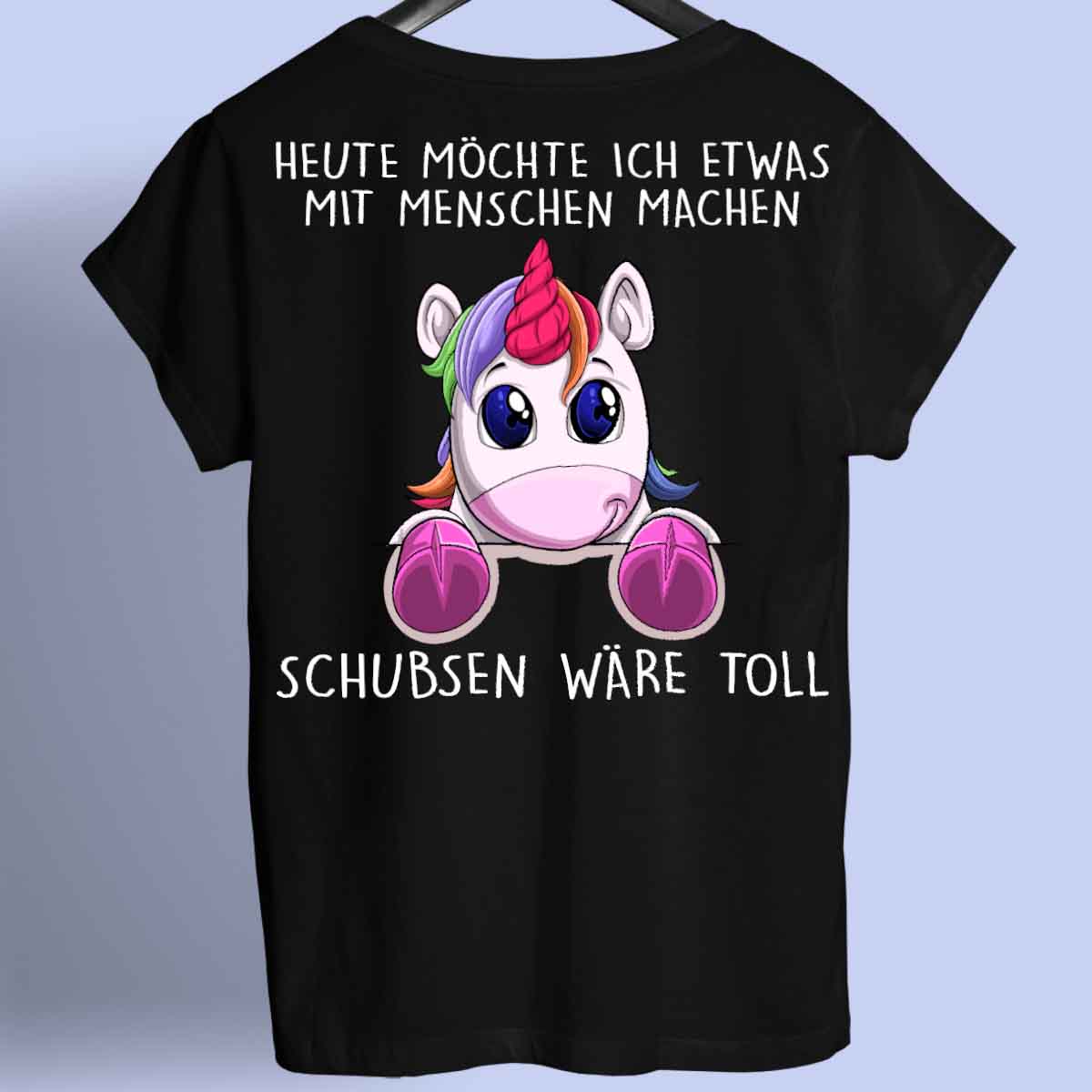 Schubsen Einhörnchen - Shirt Rückendruck
