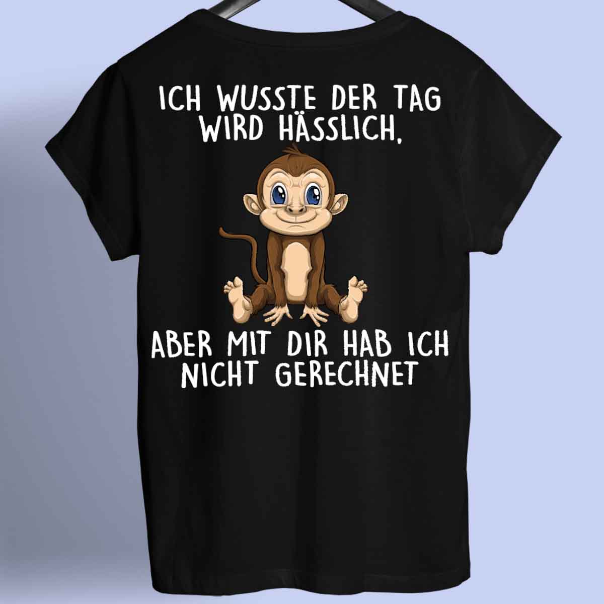 Hässlich Affe - Shirt Rückendruck