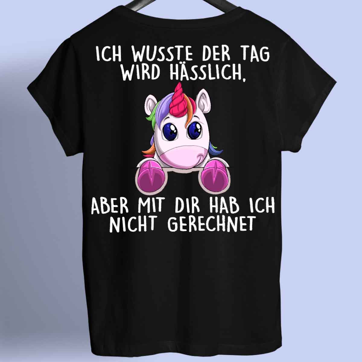 Hässlich Einhörnchen - Shirt Rückendruck