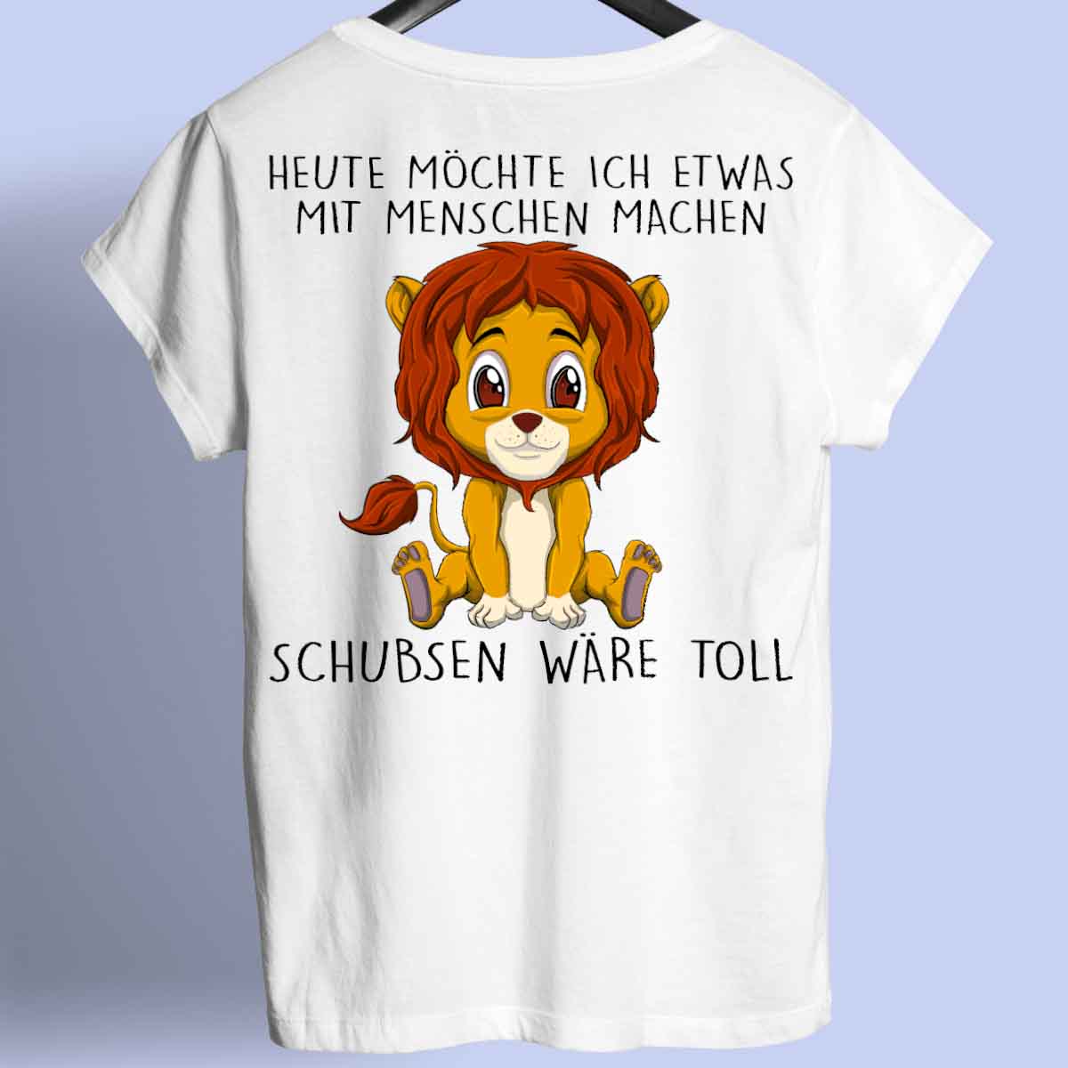 Schubsen Löwe - Shirt Rückendruck