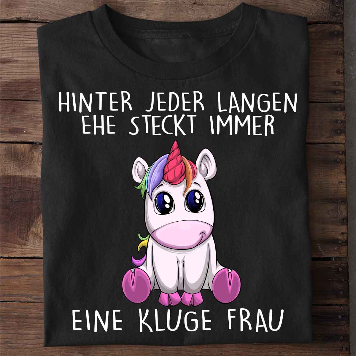 Kluge Frau Einhorn - Shirt Unisex