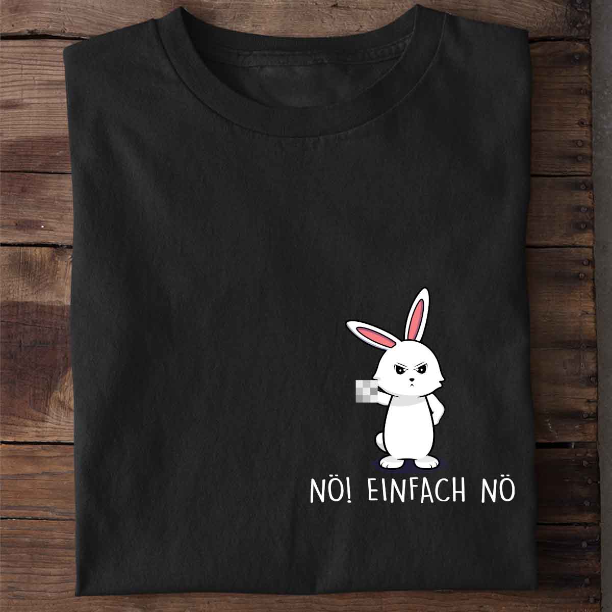 Nö! Bunny Brust - Shirt Unisex
